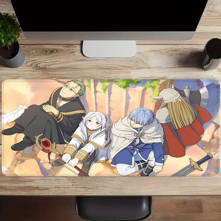 Frieren, Himmel, Heiter & Eisen Desk Mat – Epic Adventure Moment product image (1)