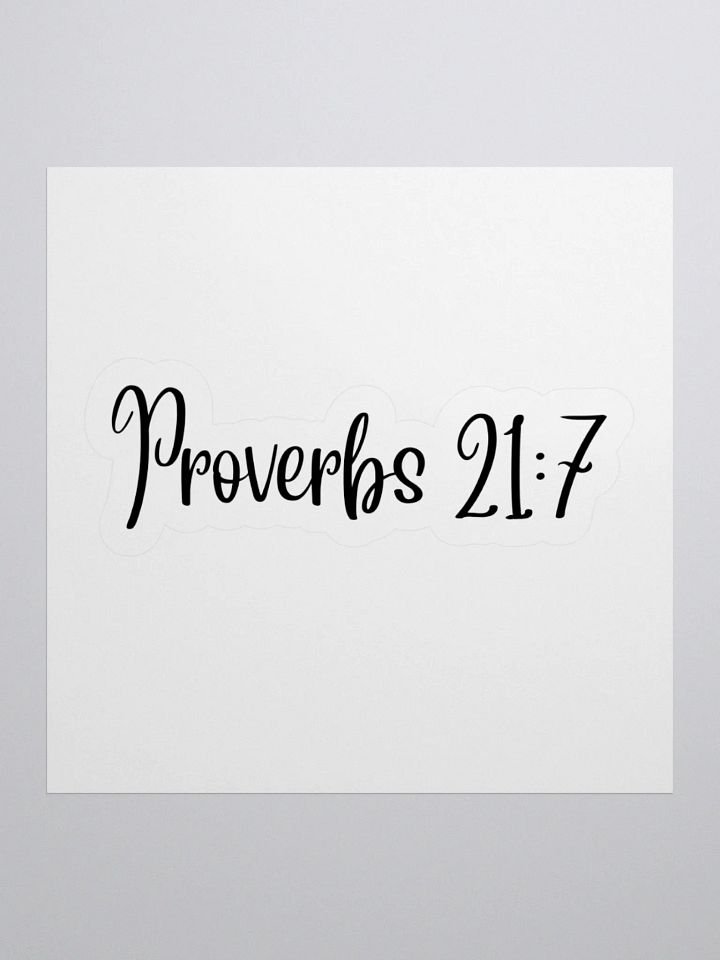 Proverbs 21:7 product image (1)