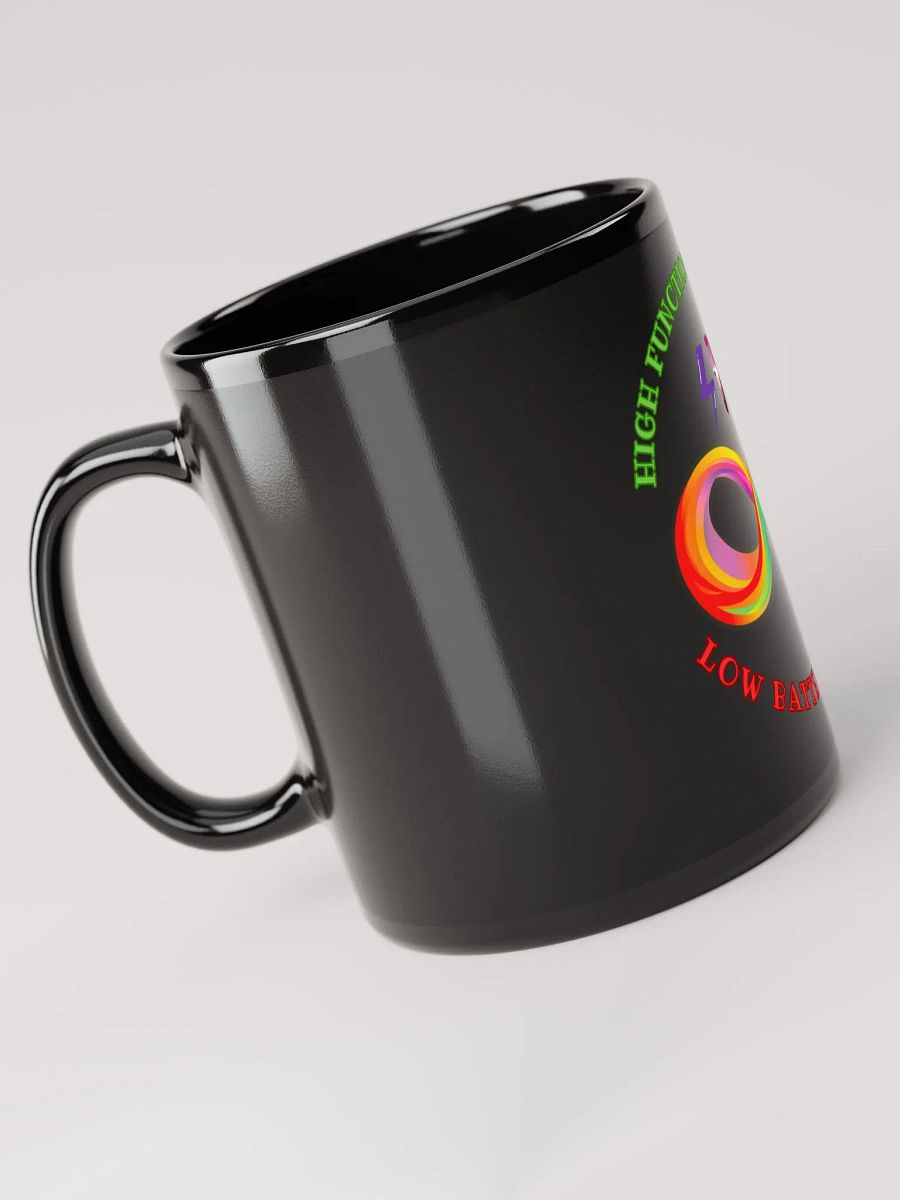 High Functioning Sapphic Low Battery Autist - Black Mug product image (3)