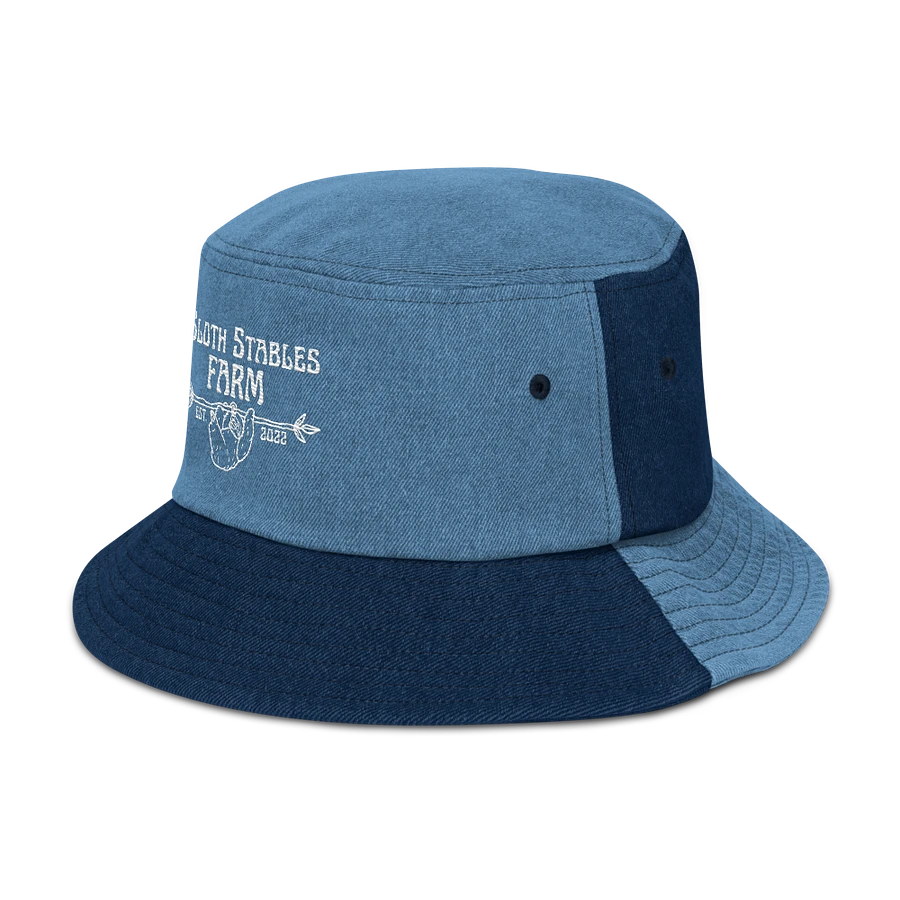 Sloth Stables Farm Bucket Hat - White Emroidery product image (3)