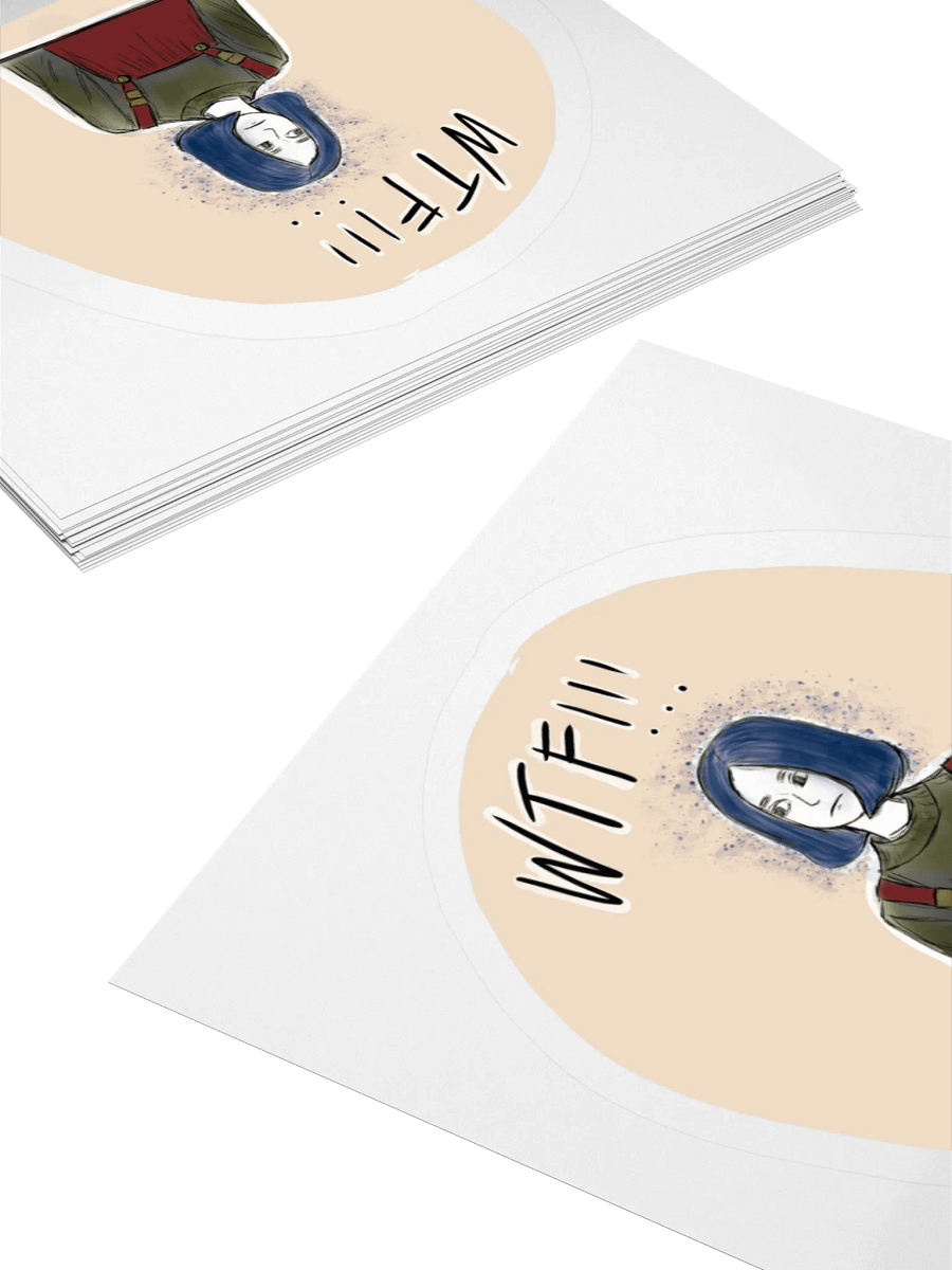WTF!!! Surprise Kiss Cut Stickers product image (12)
