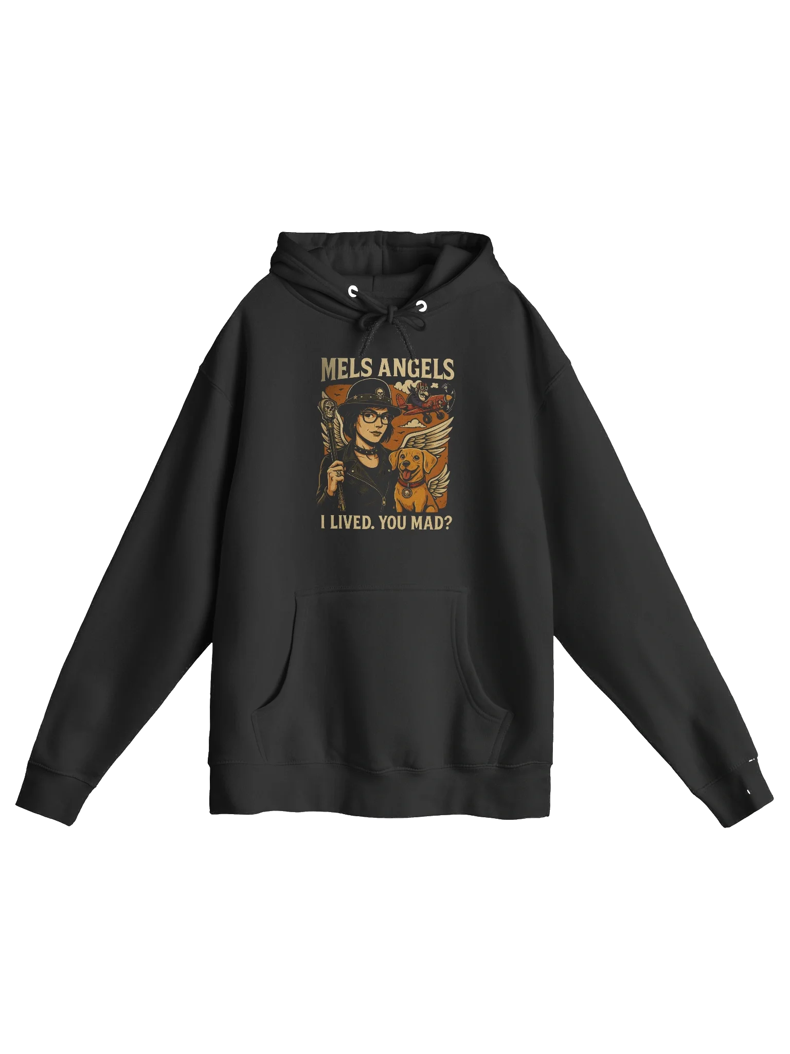 Mel’s Angels “I Lived. You Mad?” Hoodie product image (1)