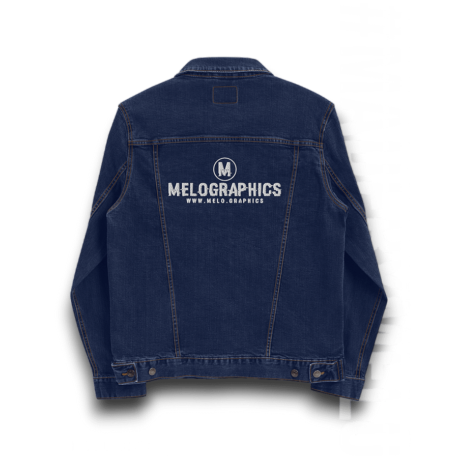 Rated M: White Stitched - Denim Jacket | #MadeByMELO product image (4)