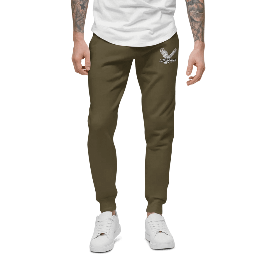 Green Fleece Unisex Joggers product image (4)