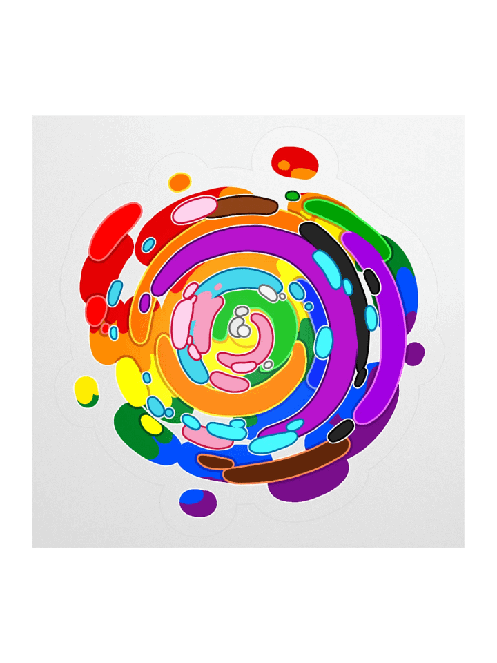 Time Warp Sticker (Pride Flag) product image (1)