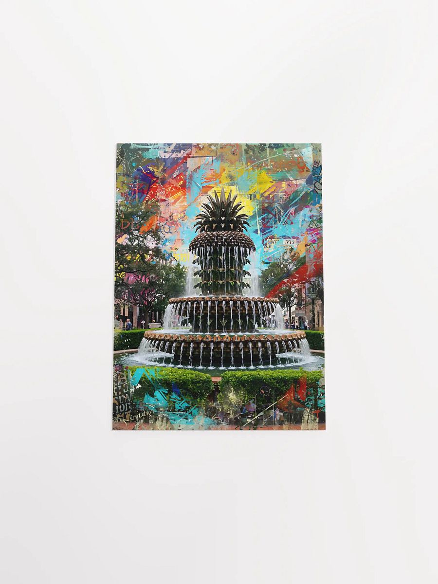 The Pineapple Fountain: A Burst of Charleston Color Poster product image (22)