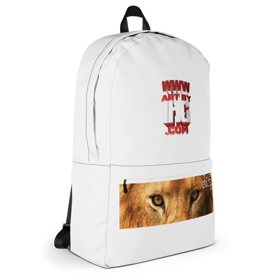 ArtByIHG.com Lion Eyes Digital Drawing Bookbag product image (4)