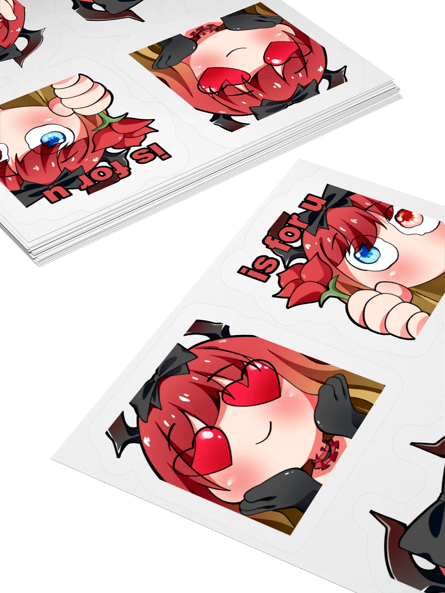 ScarLight Crimson, Emotional Expression Sticker Pack. product image (11)
