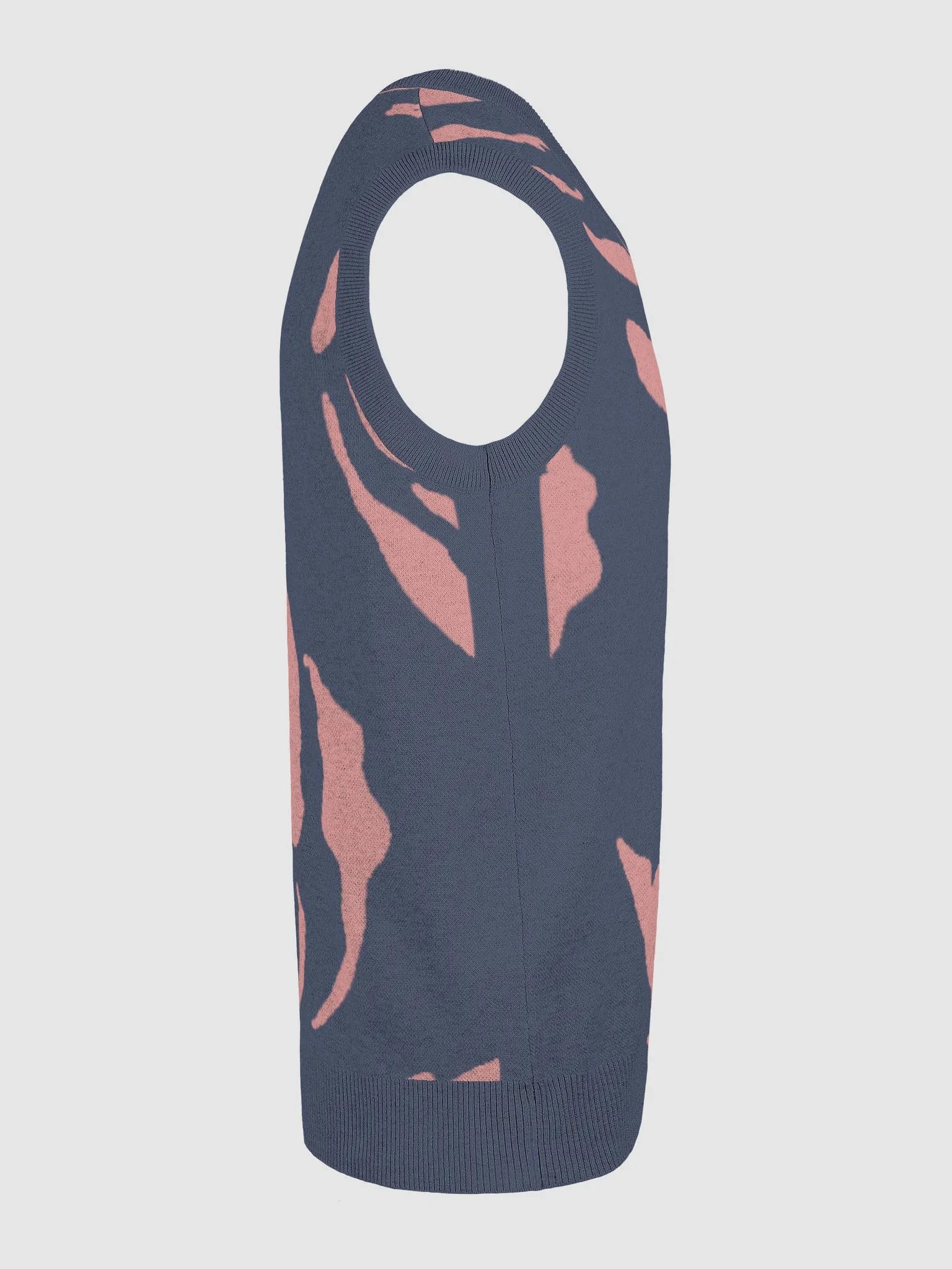 Rose Jacquard V-Neck Vest product image (24)