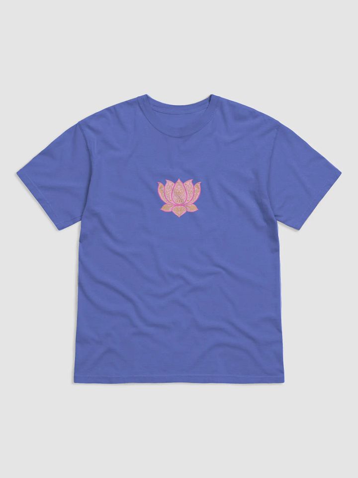 Lotus Serenity Gold-Print T-Shirt product image (1)