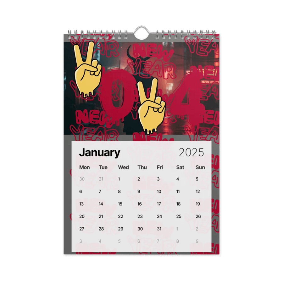 Neon Vibes 2025 Wall Calendar product image (6)