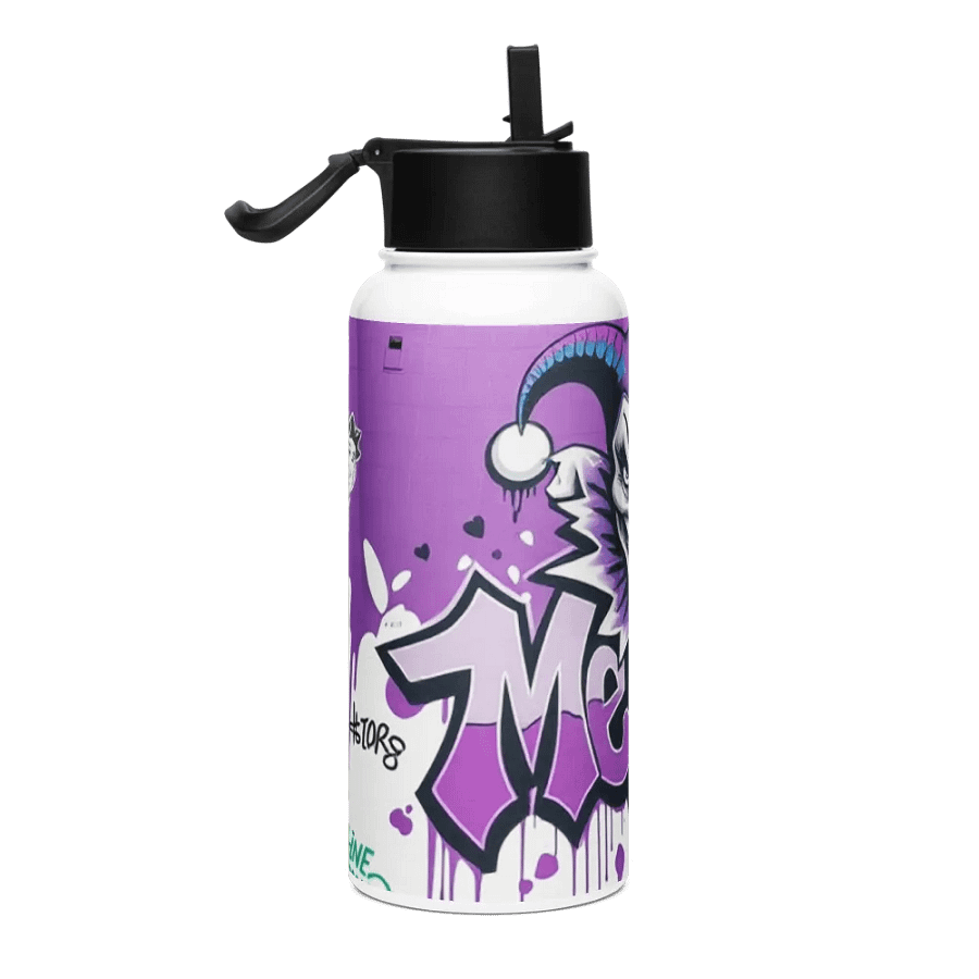 Menacing Jester Stainless Steel Water Bottle product image (4)