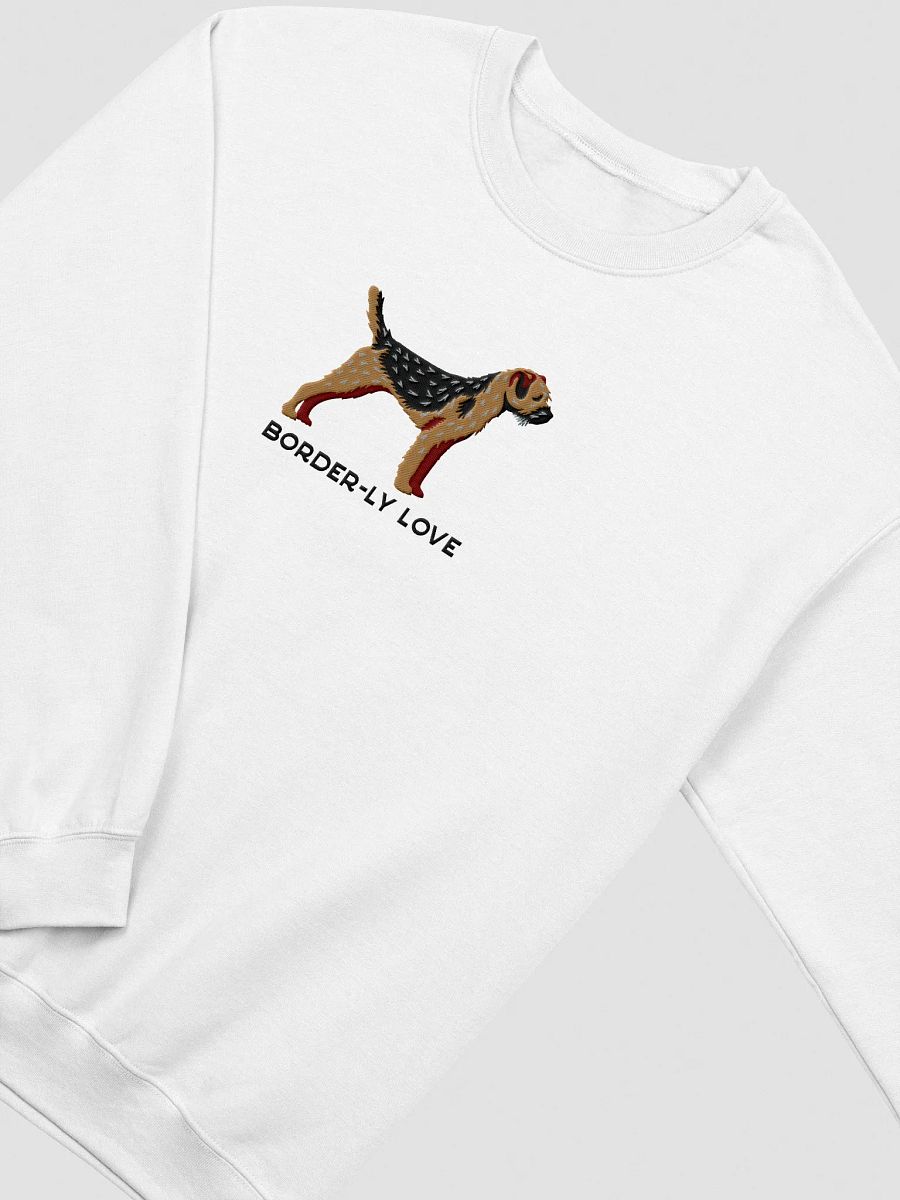 Border-ly Love Sweatshirt (Embroidered) of a Border Terrier(Black & Tan) product image (18)