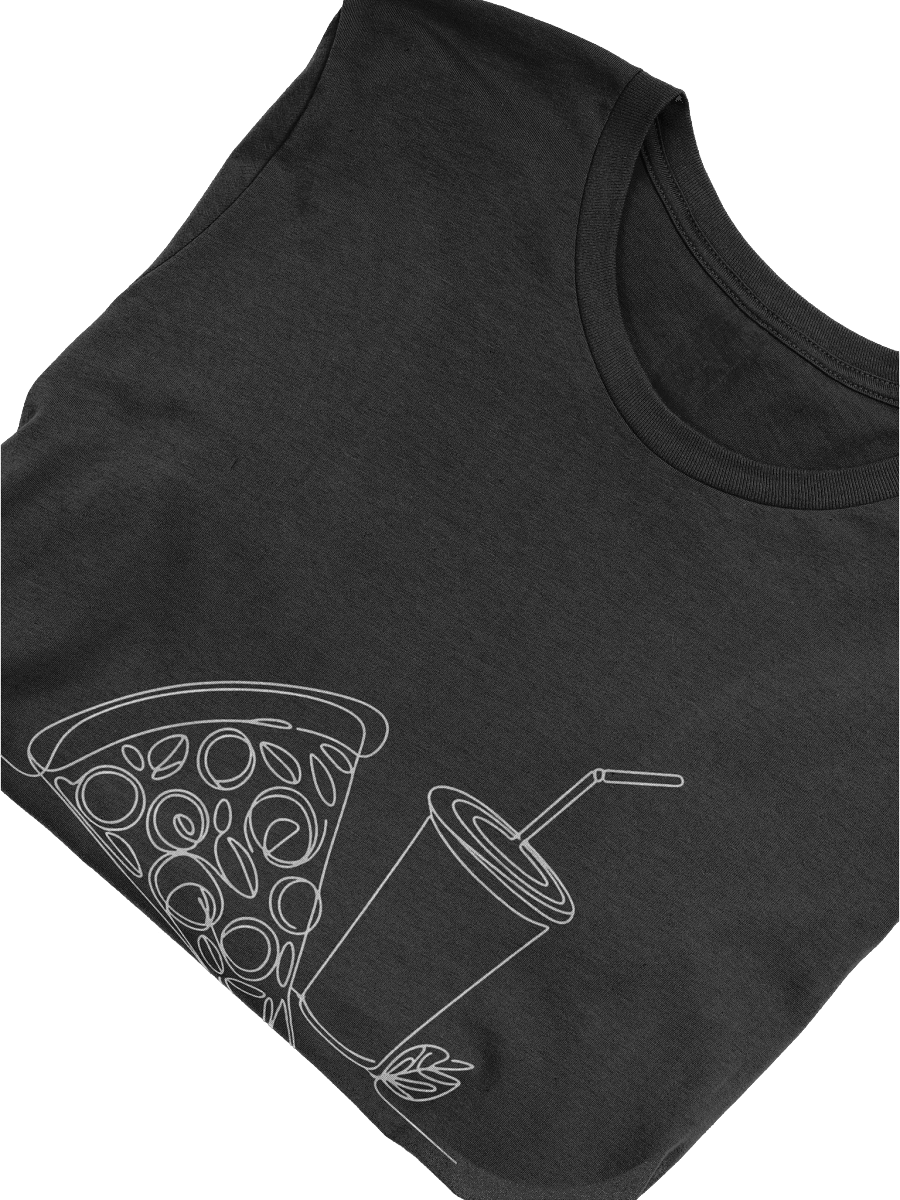 Pizza Slice And Soda Drink Line Art Design Tee product image (45)
