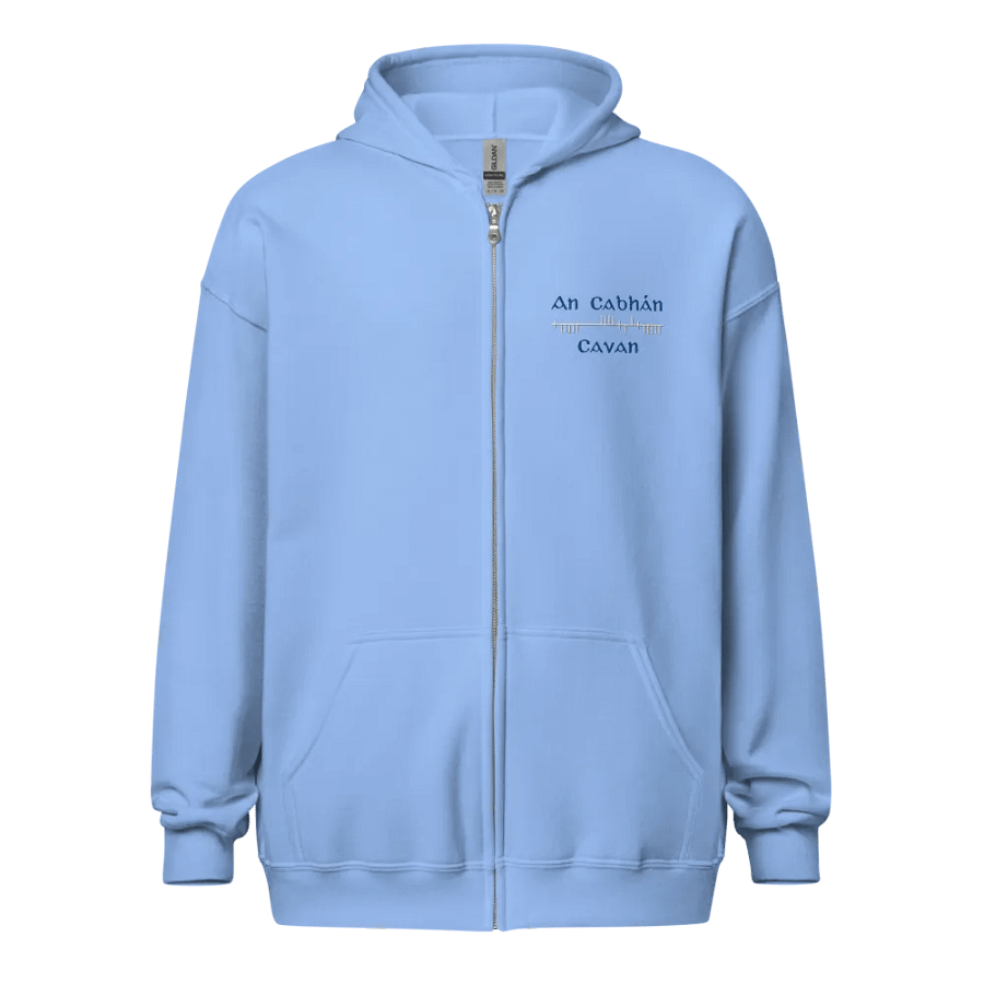 Cavan/An Cabhán Orthodox Style Ogham embroidered Zip Hoodie product image (1)