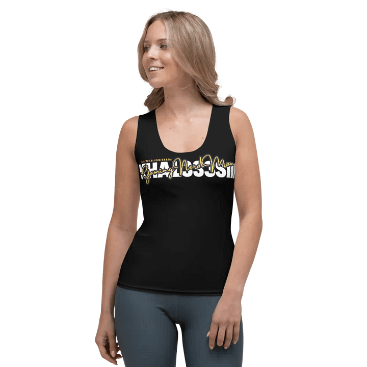 Khal333siii Brand - Gaming Nerd Mom Tank (black) product image (2)