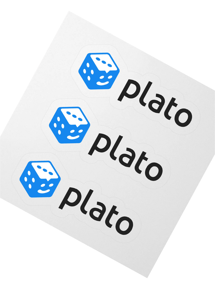 Plato Dice Logo Stickers product image (2)