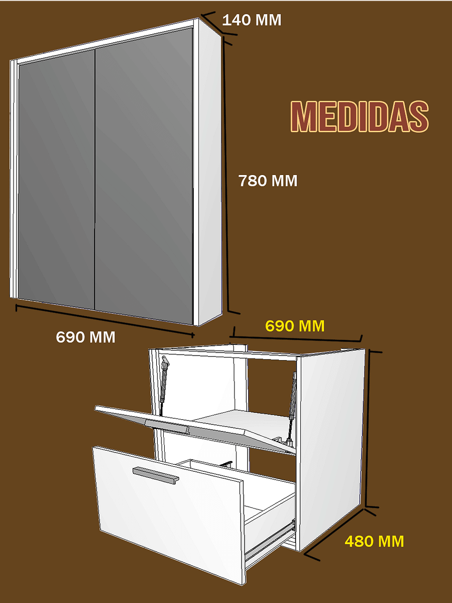 Projeto de banheiro com plano de corte product image (5)