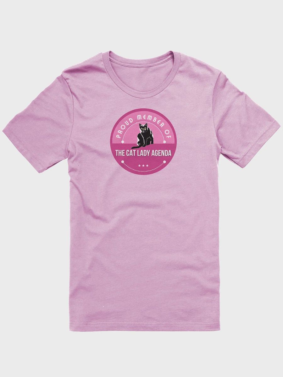 Cat Lady Agenda Pink Logo T-shirt product image (2)