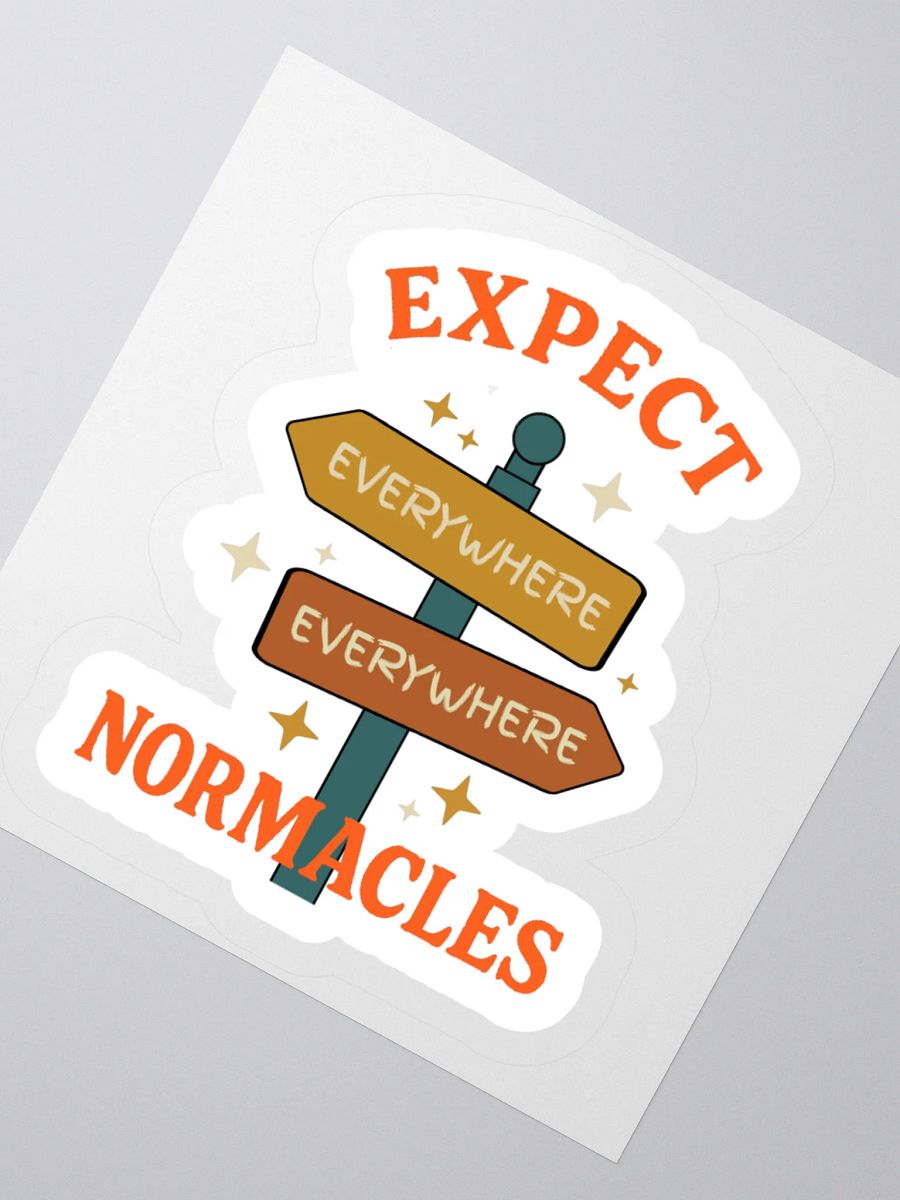 Expect Normacles Everywhere Sticker product image (2)