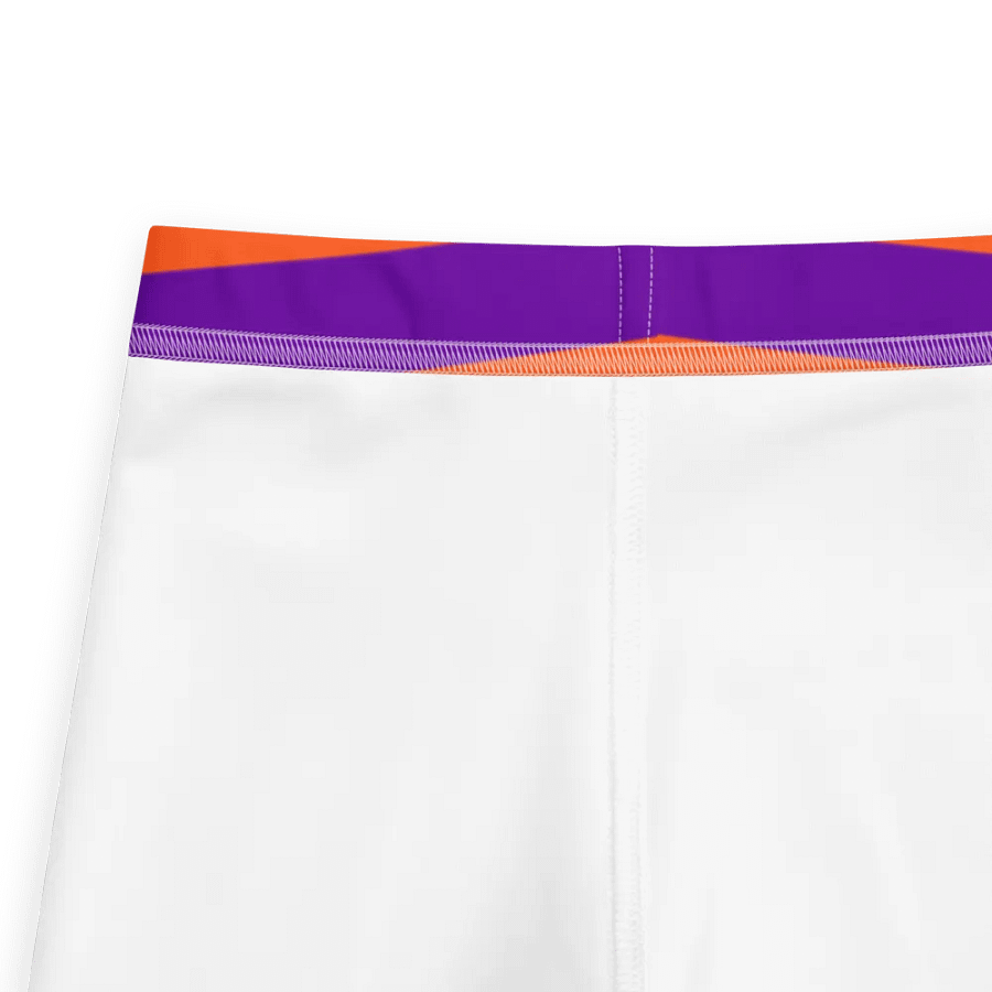 Striped Purple and Orange Kids Leggings product image (5)
