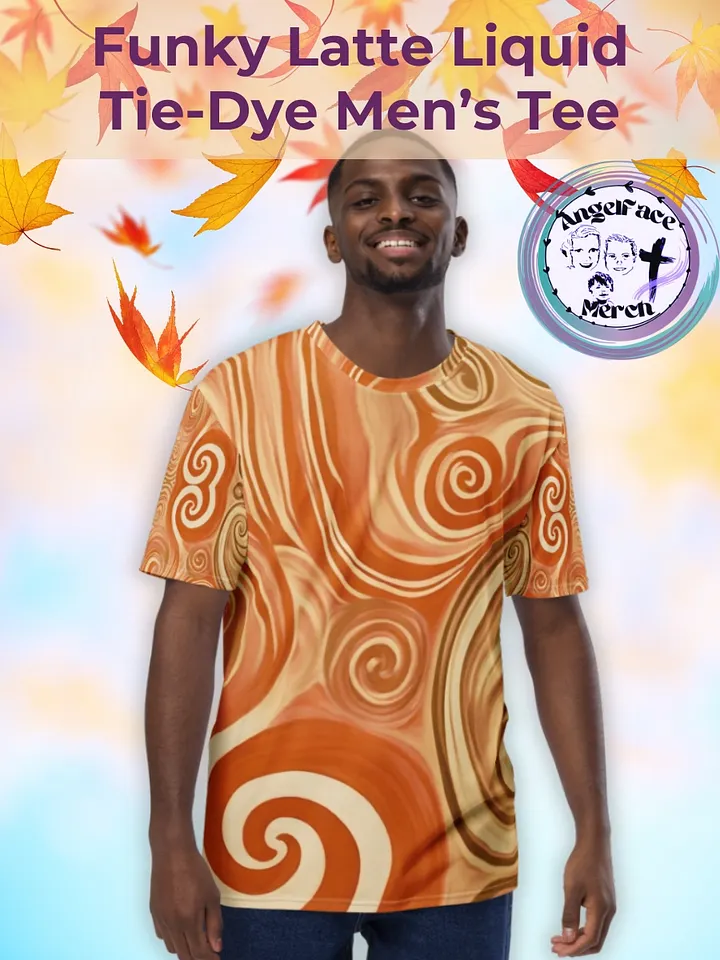 Funky Latte Liquid Tie-Dye Men's T-shirt product image (1)
