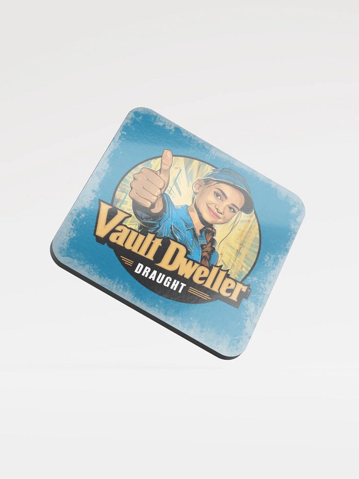 Vault Dweller Draught - Glossed Cork Coaster product image (2)