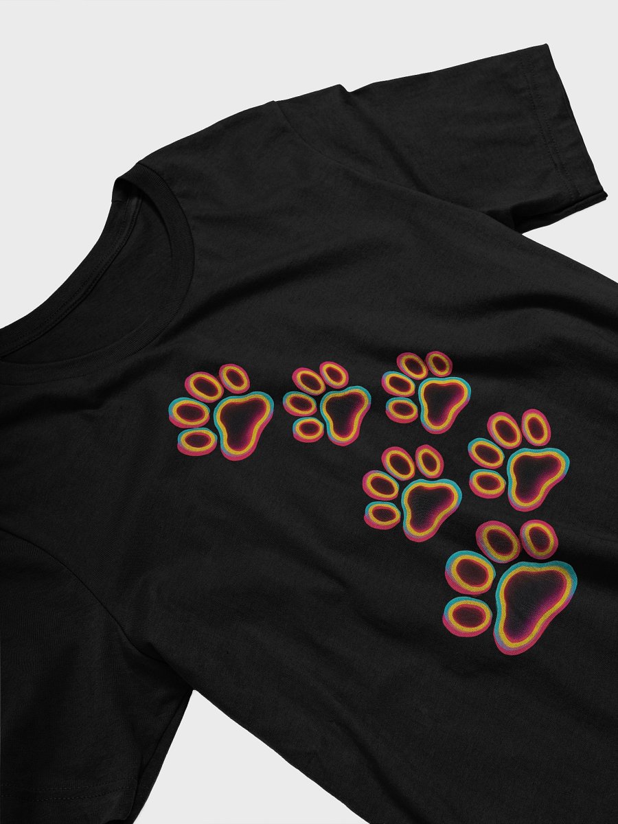 Colorful Paw Prints Trail T-Shirt product image (3)