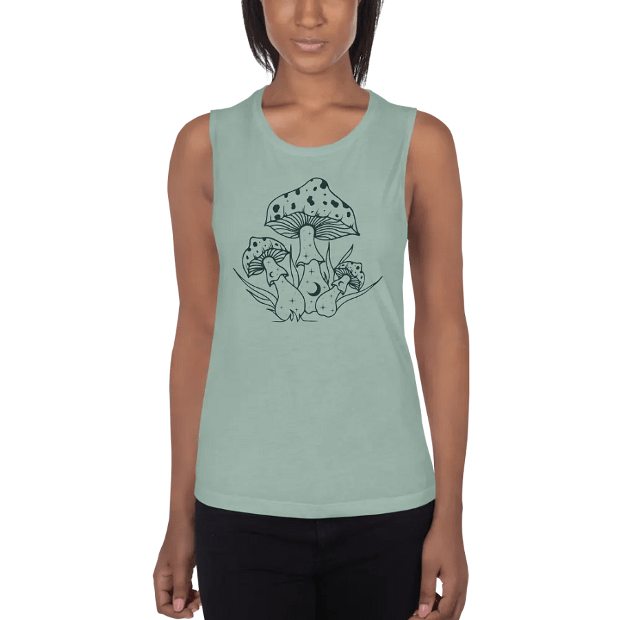 Shroom Silhouette Flowy Muscle Tank product image (3)