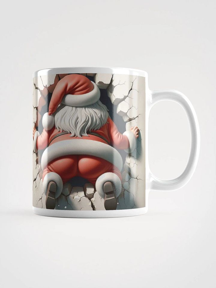 Funny Coffee Mug,Christmas Drinkware,Festive 3D Santa Mug,Christmas Gift Idea,3D realistic Cup,Funny Santa Chimney Mug,Holiday Gift, product image (3)