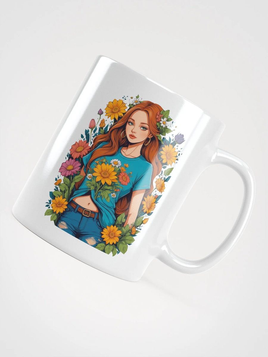 Bloomcore Flower Girl Coffee or Soup Mug - 11 oz - 15 oz - 20 oz - v1 product image (3)