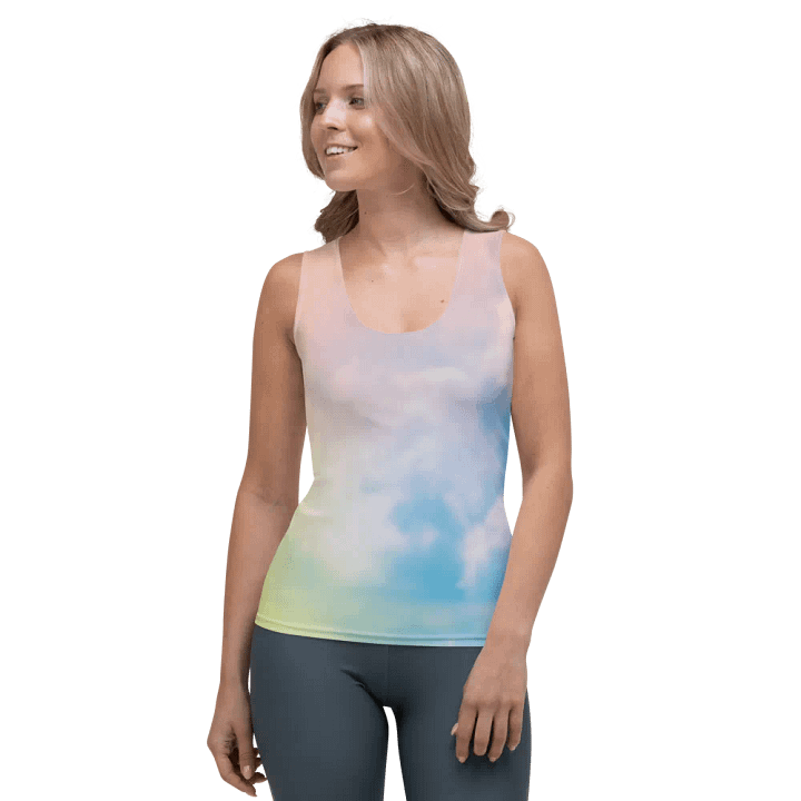 Blur cloud rainbow Design Tank Top - V10 product image (1)