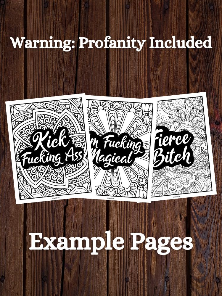 Kinda Sweet, Kinda Savage Adult Coloring Book | Profanity + Motivational Quotes product image (2)