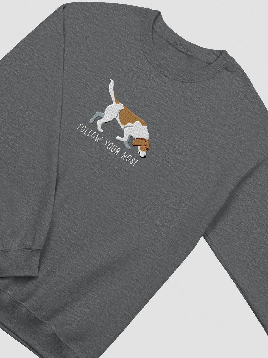 Follow Your Nose Sweatshirt (Embroidered) of a Beagle(Lemon) product image (12)