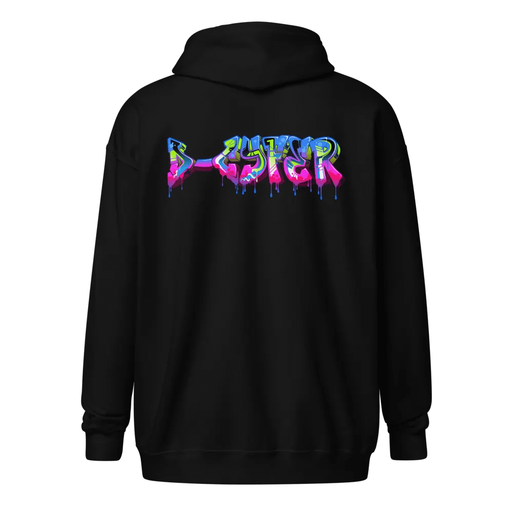 D-cyfer Logo Graffiti Zip Hoodie product image (36)
