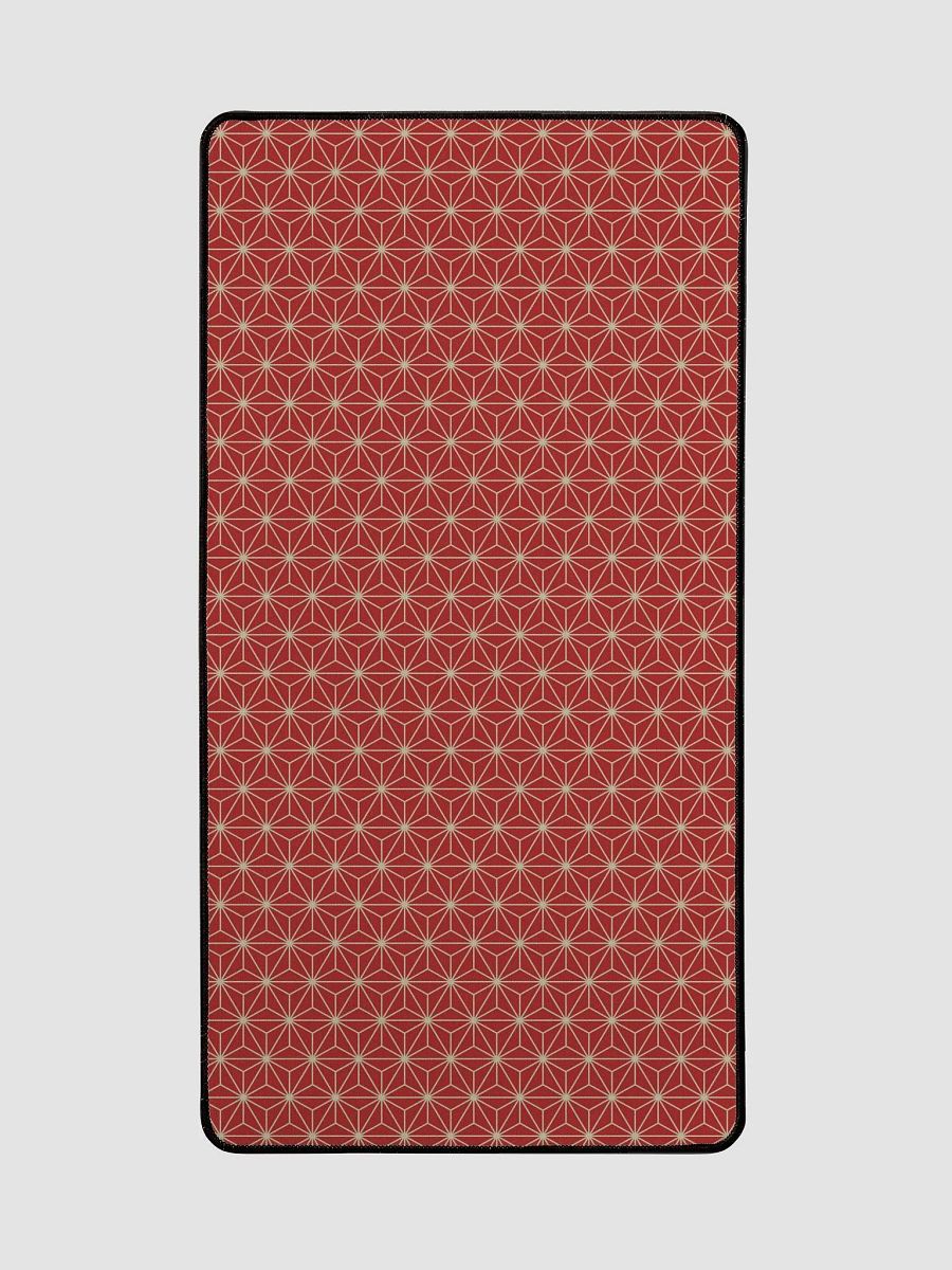 Desk Mat - Japanese Red Asanoha Pattern product image (3)