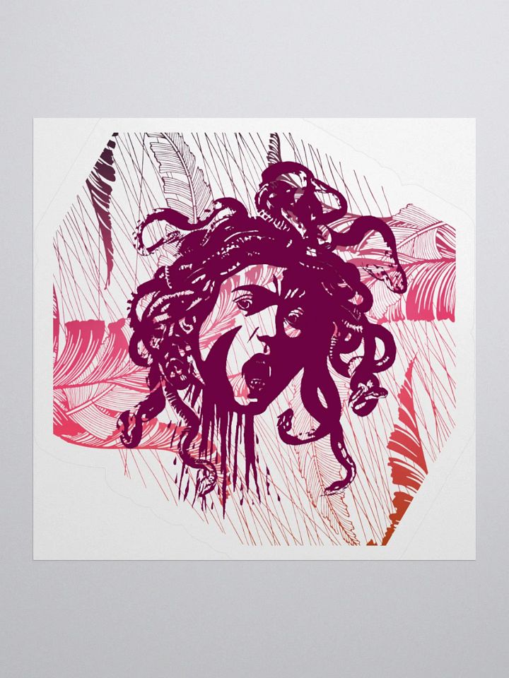 Sticker - Medusa on Purple Feathers product image (1)