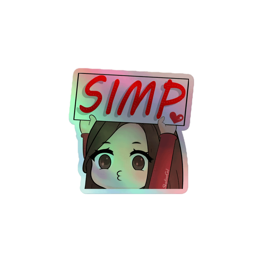 Holographic Simp Sticker product image (1)