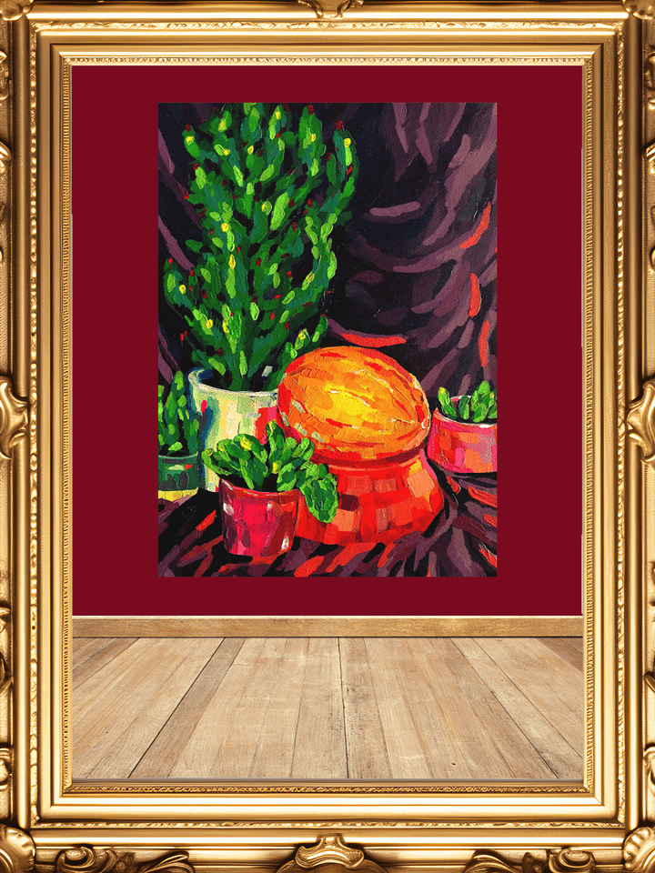 Eclectic Colorful Cacti Garden Poster product image (1)