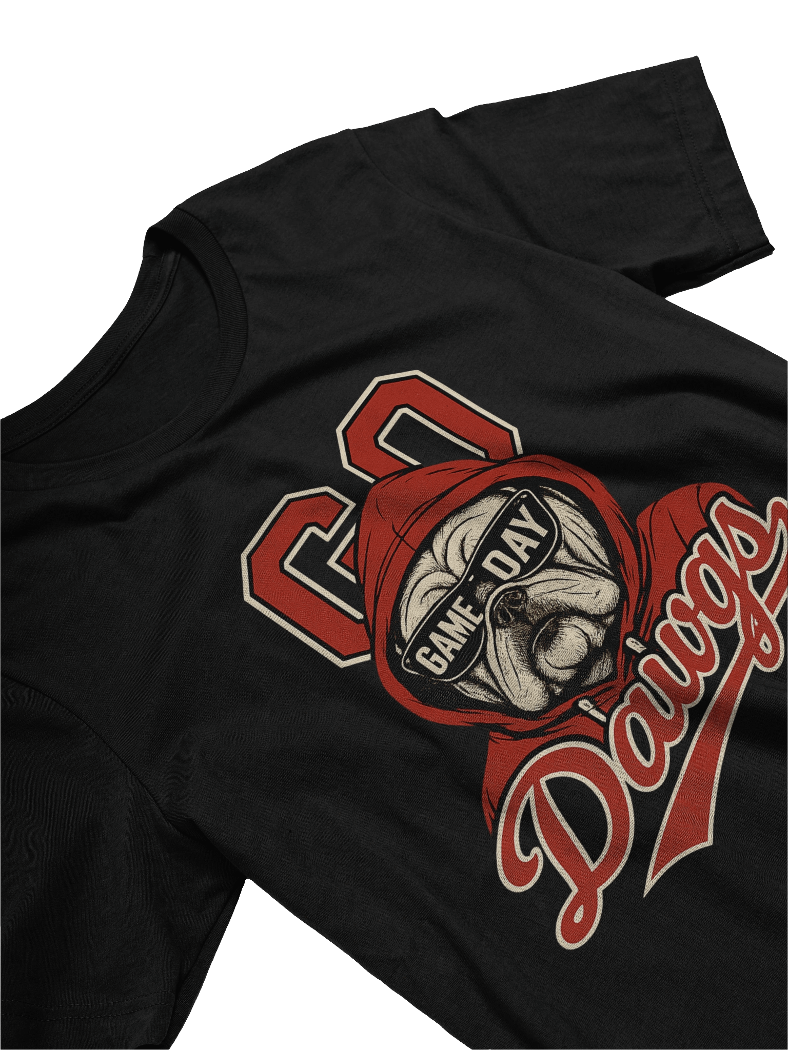 Game Day Bulldog T-Shirt | Cool Dog with Sunglasses Graphic Tee product image (2)