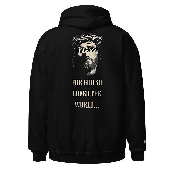 YHWH "John 3:16" Classic embroidered hoodie product image (1)