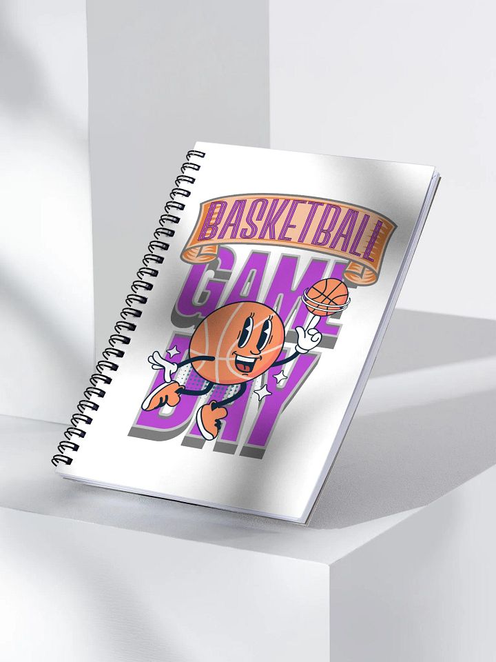 Game Day Basketball Cheerful Spiral Notebook product image (2)