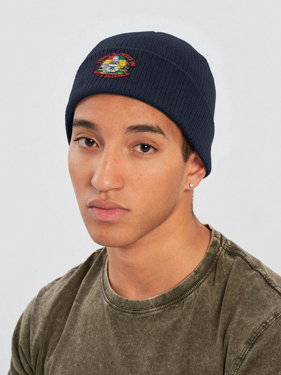 Organic COtton Embroidered Scientific Squirrel Organic Beanie product image (3)