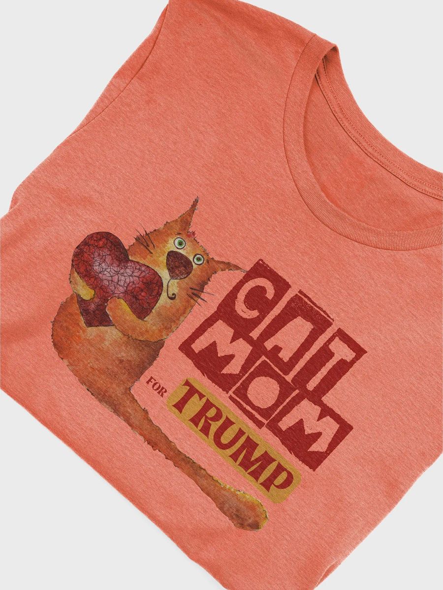 Cat Heart Mom For Trump T-Shirt product image (24)
