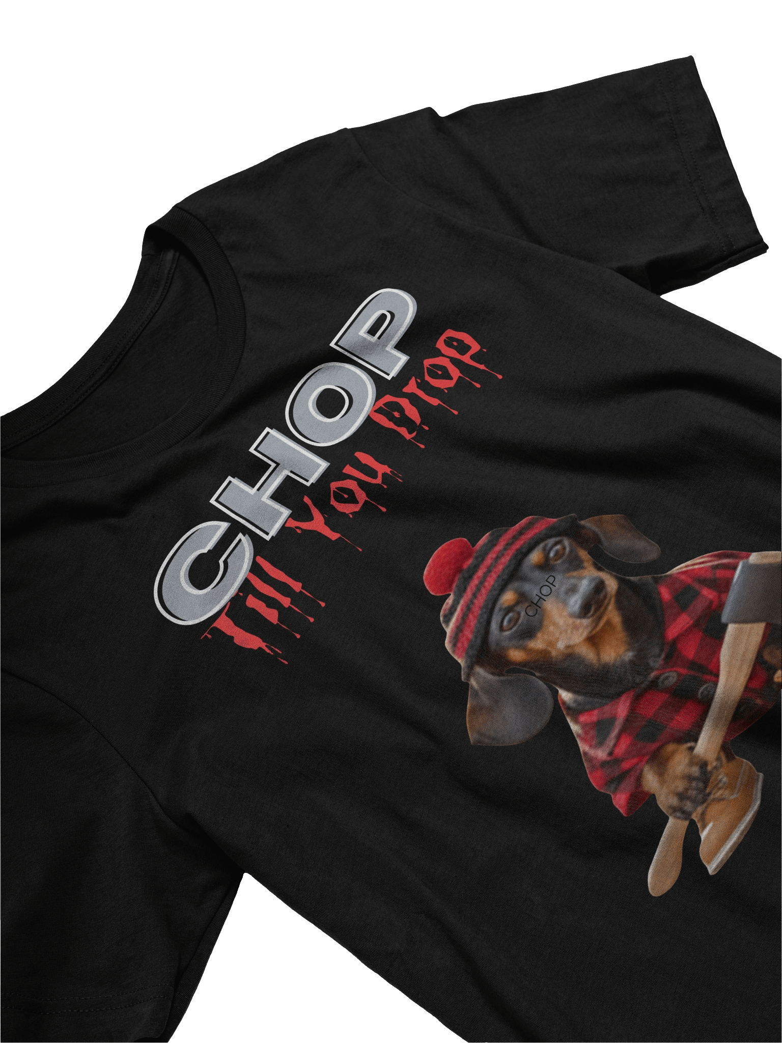 "Chop Till You Drop" Lumberjack Pup Tee product image (3)
