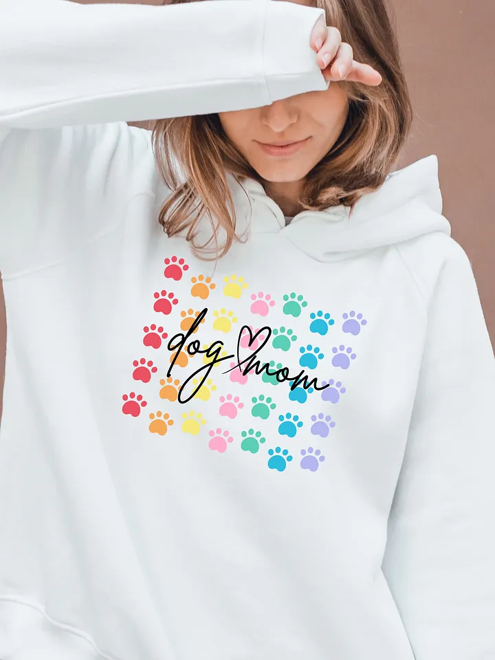 Dog Mom Colorful Paws Hoodie product image (1)
