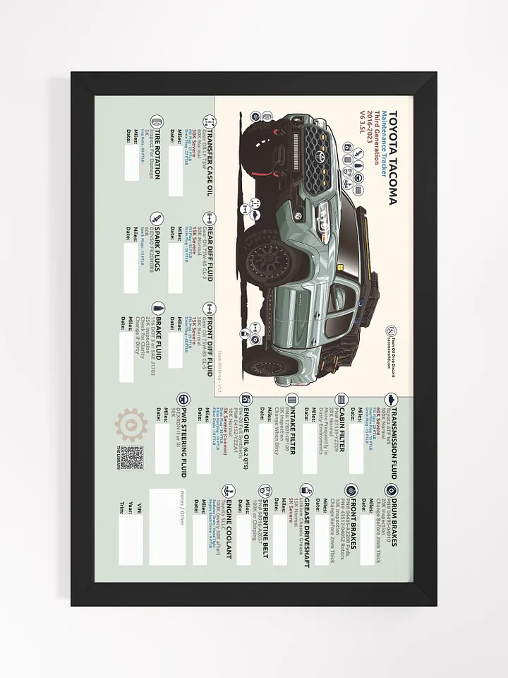 3RD GEN MAINTENANCE TRACKER V1.1 - Lunar Rock (Framed) product image (2)
