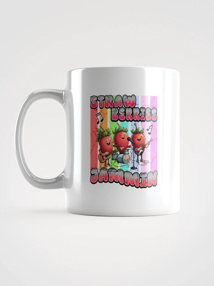 Strawberries Jammin Glossy White Mug product image (1)