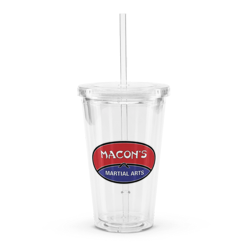 Double Wall Clear Plastic Tumbler (16 oz)