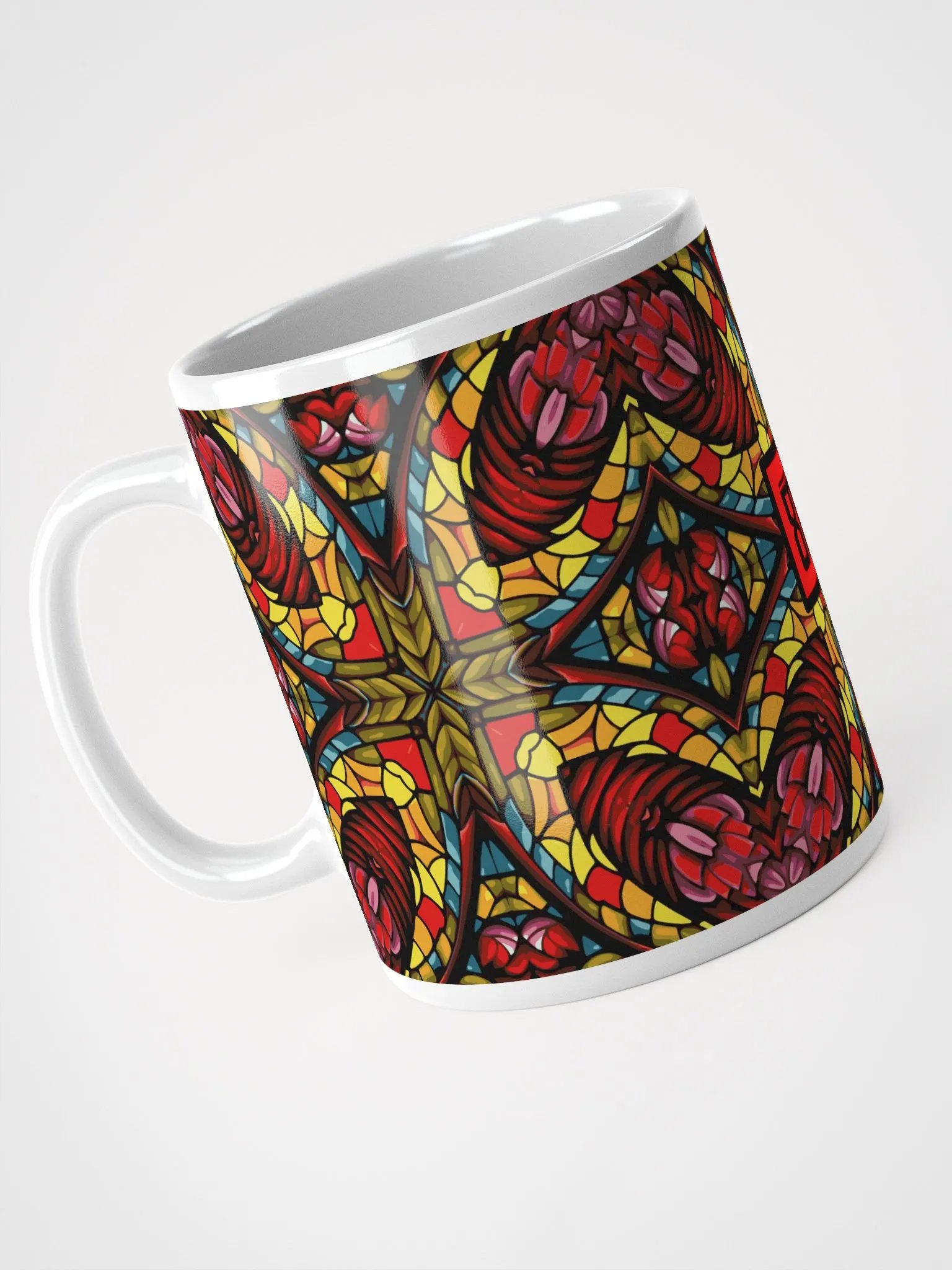 8T Sips Mosaic White Glossy Mug product image (3)